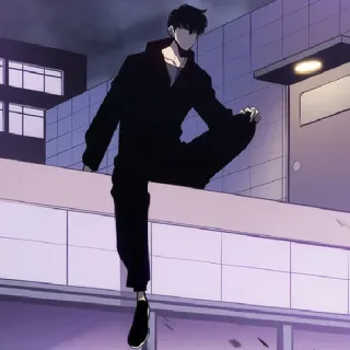 🔥 ca713bb8 Homem, Anime, Em pé, Masculino, Personagem, Solo Leveling, Sung Jinwoo telegram sticker