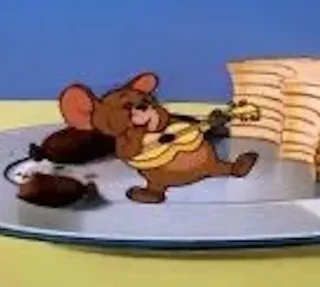 🤩 13499355 Jerry Tom and Jerry мультфильм, мышь, комедия, анимация telegram sticker