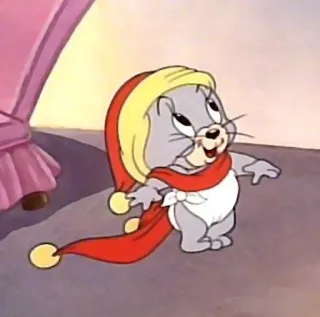 😚 4d6ff877 Мультфильм, Мышь, Ребенок, Милый, Пижама telegram sticker