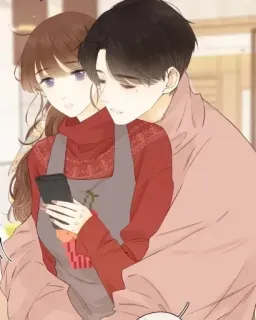 🥺 2b1ba430 couple, love, romance, cooking, apron, cute, affectionate whatsapp sticker