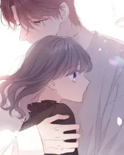 😘 7d32de15 couple, hug, romance, love, anime, manga whatsapp sticker