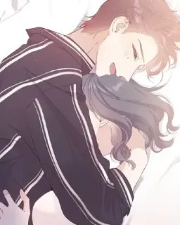 🥺 85cf9ab8 couple, sleeping, love, cute, affection, romance whatsapp sticker