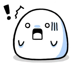 ⛄ 5c44c504 การ์ตูน, ตกใจ, ประหลาดใจ, หยด, ตัวละคร, สีหน้า, น่ารัก telegram sticker