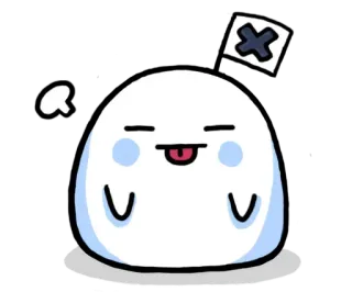 ⛄ 69a0dfb3 หยด, น่ารัก, ตลก, การ์ตูน telegram sticker