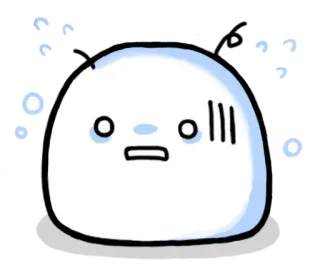 ⛄ c5e1cef4 บล็อบ, สีหน้า, กลัว, อิโมจิ, ตัวละคร telegram sticker