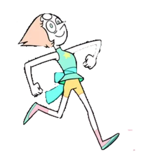 🏃 54ab3361 Pearl Steven Universe 卡通, 动画, 跑步, 角色, 珍珠, 史蒂芬宇宙 telegram sticker