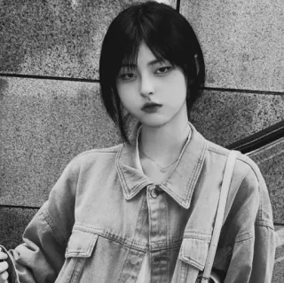 🤍 fb3c7f29 ポートレート, 女性, 女の子, ファッション, アジア人, ジャケット, スタイル telegram sticker