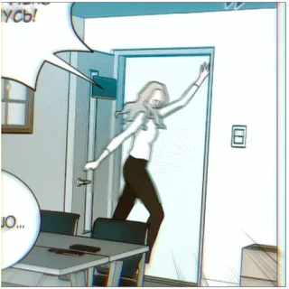 🏃‍♀️ 5839b972 ус! femme, course, dessin animé telegram sticker