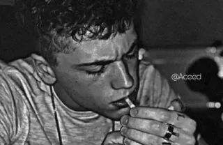 ✖️ bc72a70d @Aceed roken, sigaret, man, portret, tabak telegram sticker