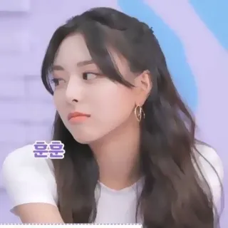 🐈‍⬛️ 6ed34f1b 훈훈 韓国, 女性, 顔, 表情, 美人, 女の子 whatsapp sticker