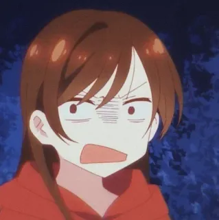 😰 d9235d13 Anime, Cartoon, Wütend, Ausdruck, Frau, Charakter telegram sticker