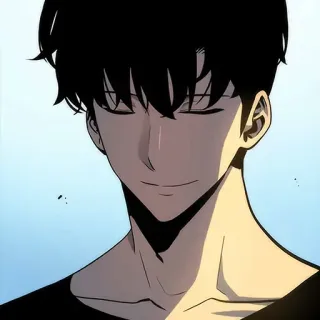 🔲 12932948 Sung Jinwoo Solo Leveling sung jinwoo, solo leveling, anime, manhwa, character, illustration whatsapp sticker