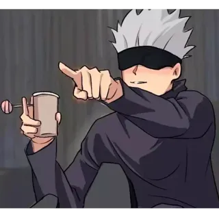 👈 6c9c5d0d Gojo Satoru Jujutsu Kaisen Gojo Satoru, Jujutsu Kaisen, anime, character, fanart whatsapp sticker