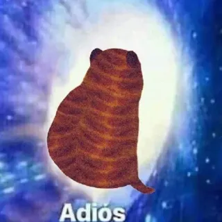 🥱 cb092a02 Adiós dog, adios, farewell, meme, doge, animal whatsapp sticker