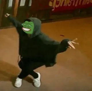🤟 f43f7f82 Pepe the Frog meme, pepe, frog, internet, offensive whatsapp sticker