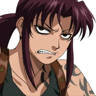 😡 d75de0f9 Revy Black Lagoon Anime, Mujer, Personaje, Manga, Revy, Black Lagoon whatsapp sticker