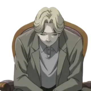 😶 77b7f6eb Johan Liebert Monster 애니메이션, 캐릭터, 괴물, 심리, 악당 whatsapp sticker