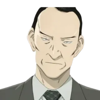 😐 ac179124 Dr. Tenma Monster 애니메이션, 악당, 괴물, 진지한, 만화 whatsapp sticker