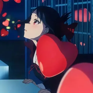 🤔 992d4f7e Kaguya Shinomiya Kaguya-sama: Love Is War Anime, Kaguya-sama: Love is War, Dibujos animados, Amor, Romance, Corazones whatsapp sticker