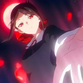 🤔 a10a338f Kaguya Shinomiya Kaguya-sama: Love Is War Anime, Personaje, Amor, Romance, Escuela, Ojos rojos whatsapp sticker