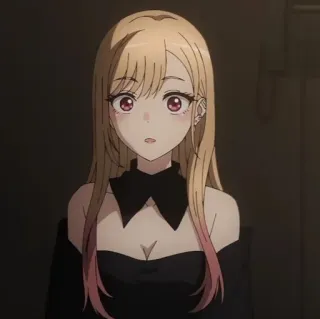 👒 4cccf81f Marin Kitagawa My Dress-Up Darling Anime, Cô gái, dễ thương, tóc vàng, kawaii, Manga, Cosplay whatsapp sticker