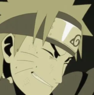 🍜 2c2719a5 Naruto Uzumaki Naruto Аниме, Манга, Ниндзя, Персонаж, Улыбается, Лицо, Наруто Узумаки, Повязка whatsapp sticker