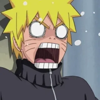 🍜 a99ad402 Naruto Uzumaki Naruto Аниме, Манга, Персонаж, Кричит, Смешное лицо whatsapp sticker