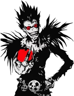 🤪 1ac08a47 Ryuk Death Note Anime, Manga, Ryuk, Death Note, Mela, Shinigami telegram sticker