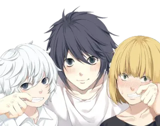 🤗 9e8d441d L Death Note Anime, Death Note, L, Manga, Near, Mello telegram sticker