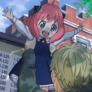 😀 042597e5 Anya Forger Spy x Family 动漫, 可爱, 女孩, 角色, 间谍过家家, 阿尼亚·福杰 telegram sticker