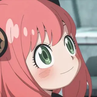 🙂 06f5896a Anya Forger Spy × Family 动漫, 间谍过家家, 阿尼亚·福杰, 可爱, 卡通 telegram sticker