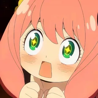 🤩 20dd2c8d Anya Forger Spy x Family 动漫, 卡通, 间谍过家家, 阿尼亚·福杰, 可爱, 表情 telegram sticker