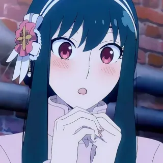 🤭 213d0a15 Yor Forger Spy x Family 动漫, 约尔·福杰, 间谍过家家, 角色, 卡通 telegram sticker