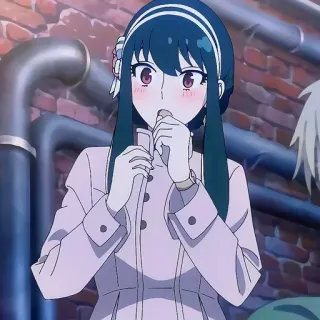 😨 2c507aee Yor Forger Spy × Family 动漫, 间谍过家家, 约尔·福杰, 卡通 telegram sticker