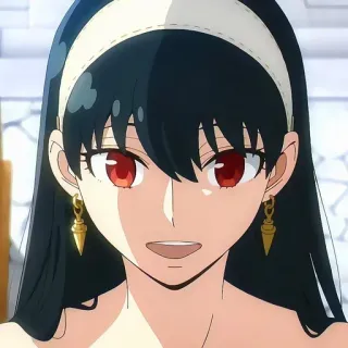 😀 3214d939 Yor Forger Spy x Family 动漫, 约尔, 间谍过家家, 角色, 卡通 telegram sticker