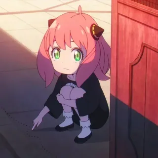 🥺 35230fc8 Anya Forger Spy × Family 阿尼亚·福杰, 间谍过家家, 动漫, 卡通, 女孩, 可爱, 漫画, 角色 telegram sticker