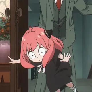 😳 50354b0a Anya Forger Spy × Family 动漫, 间谍过家家, 阿尼亚, 阿尼亚·福杰, 卡通, 可爱, 搞笑 telegram sticker