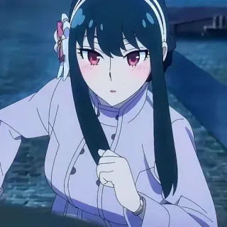 🏃‍♀️ 652c7357 Yor Forger Spy × Family 动漫, 约尔·福杰, 间谍过家家, 卡通, 女人, 角色 telegram sticker