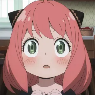 😧 76dcfc92 Anya Forger Spy x Family 动漫, 间谍过家家, 阿尼亚·福杰, 可爱, 卡通, 角色, 女孩 telegram sticker