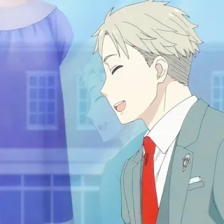 😄 89c491c1 Loid Forger Spy × Family 动漫, 间谍过家家, 劳埃德·福杰, 微笑, 卡通 telegram sticker