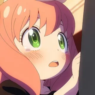 😰 8b89497a Anya Forger Spy × Family 动漫, 可爱, 阿尼亚·福杰, 间谍过家家, 悲伤, 哭泣 telegram sticker