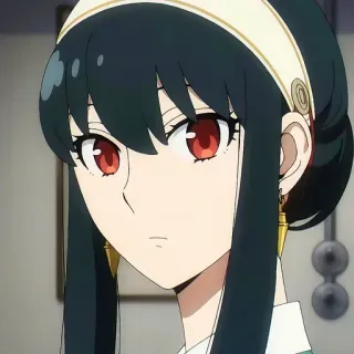 ❔ d144ad41 Yor Forger Spy x Family 动漫, 约尔·福杰, 间谍过家家, 卡通, 女人, 肖像, 角色 telegram sticker