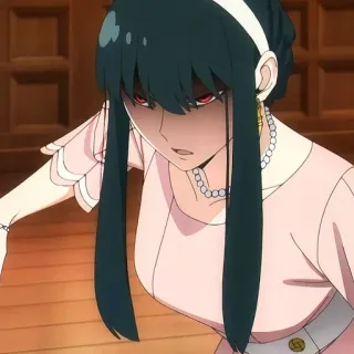 👿 daffbced Yor Forger Spy × Family 动漫, 约尔·福杰, 间谍过家家, 角色, 生气, 女性 telegram sticker