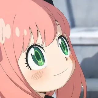 🙂 df522c4b Anya Forger Spy × Family 动漫, 可爱, 女孩, 间谍过家家, 阿尼亚, 福杰 telegram sticker