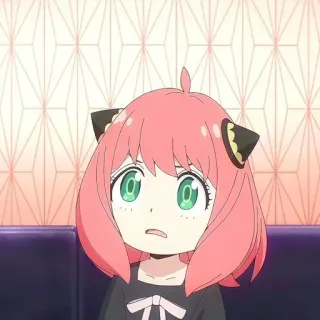 😰 fa059e69 Anya Forger Spy × Family 动漫, 间谍过家家, 阿尼亚, 福杰, 可爱, 卡通 telegram sticker