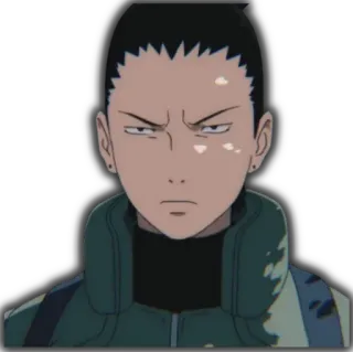 😠 217497cd Shikamaru Nara Naruto Anime, Naruto, Shikamaru Nara, Ninja, Personnage, Manga, Animation Japonaise telegram sticker
