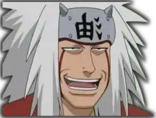 🤪 33d15086 Jiraiya Naruto 由 Anime, Manga, Jiraiya, Naruto, Drôle, Sourire telegram sticker
