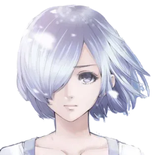 🙂 fb82960d アニメ, ポートレート, 女性, 女の子, 女性, 顔, 髪 whatsapp sticker