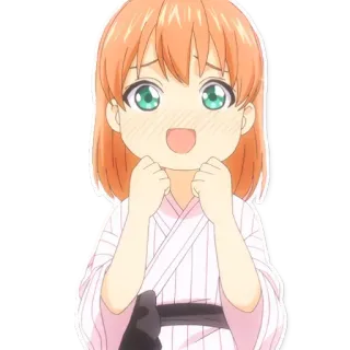 😍 1c7b10ac anime, imut, gadis, anak, bahagia telegram sticker