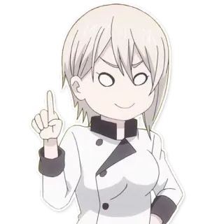 ☝ 80a1a74f anime, koki, kartun, karakter, makanan telegram sticker